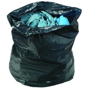 envirosack® 18x32x39" 120L 20Kg Heavy Duty Ex.Wide Refuse Sacks - BLACK (1x200)