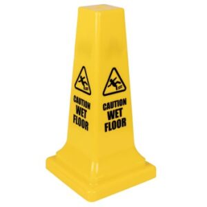 55cm Tall Yellow Stackable Wet Floor Cone