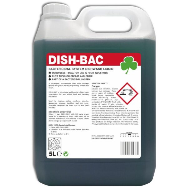 DISH-BAC Anti-Bac Washing-up Liquid - 5L