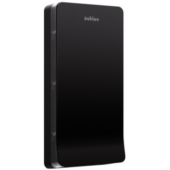 Satino PT2 Slim Z-Fold / W-Fold Hand Towel Dispenser XL - Black