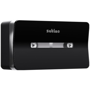 Satino CF2 Double C-Feed Toilet Roll Dispenser - Black