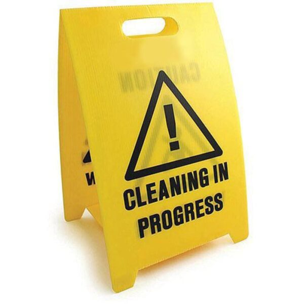 Lightweight Corex Wet Floor Sign Yellow
