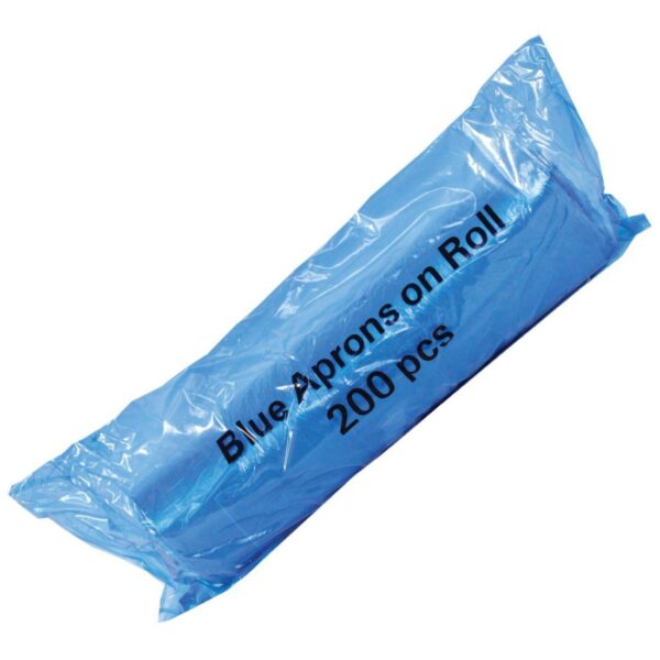 A1B-ROLL200 Premium (16mu) BLUE Aprons on a Roll (27x42") (Roll 200)