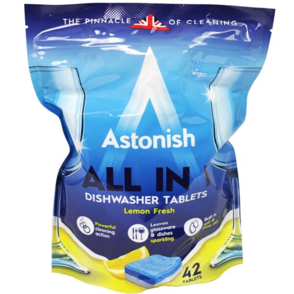 ADTAB42 Astonish All in 1 Dishwasher Tablets (Pack 42)