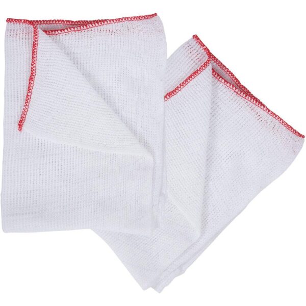 (18x12") Ex. Large H.Duty Bleached Dishcloths (1x10)