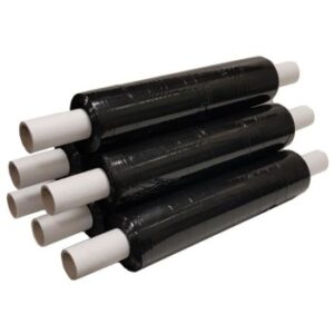Black Stretch Pallet Wrap 17 Micron 16" 400mm x 300m