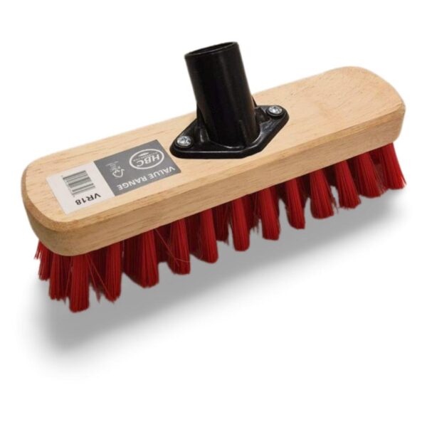 225mm Deck Scrub Red PVC c/w socket