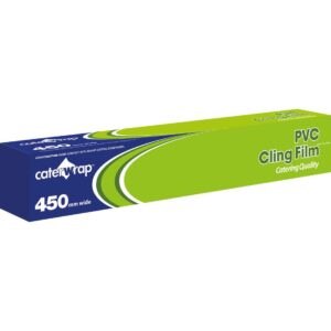 18"/45cm x 300m PVC Clingfilm Cutterbox