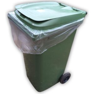 envirosack® 30x45x54" (270L) Clear Wheelie Bin Liners (1x100)