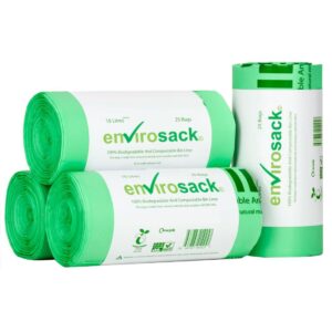 envirosack® Compostable Bin Liners (25L) 300x570x590mm (Roll of 26) x 20 (1x520)