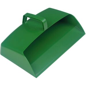 12" Enclosed Plastic Dustpan - Green