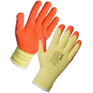 Orange Palm Coated Gripper Gloves - Pair (10) (XL)