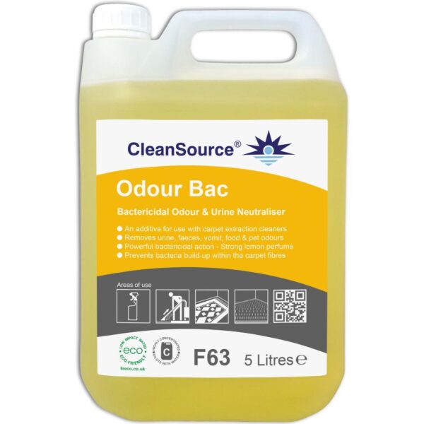 F63.5L CleanSource® ODOUR-BAC Odour & Urine Neutraliser 5L