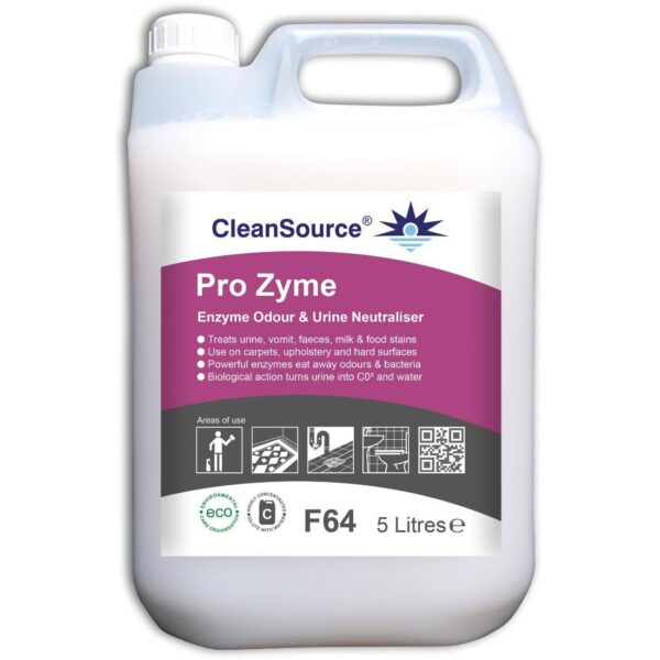 F64.5L CleanSource® PRO ZYME Enzyme Odour & Urine Neutraliser -5L