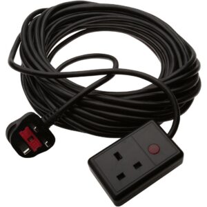 1.5 x 15m  3-core Trailing Cable Assy - Black