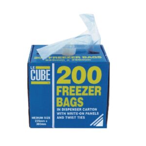 Le Cube Medium Freezer Bags 235x380mm