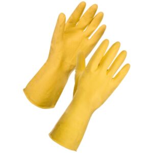 Yellow Rubber Gloves (S) - Pair