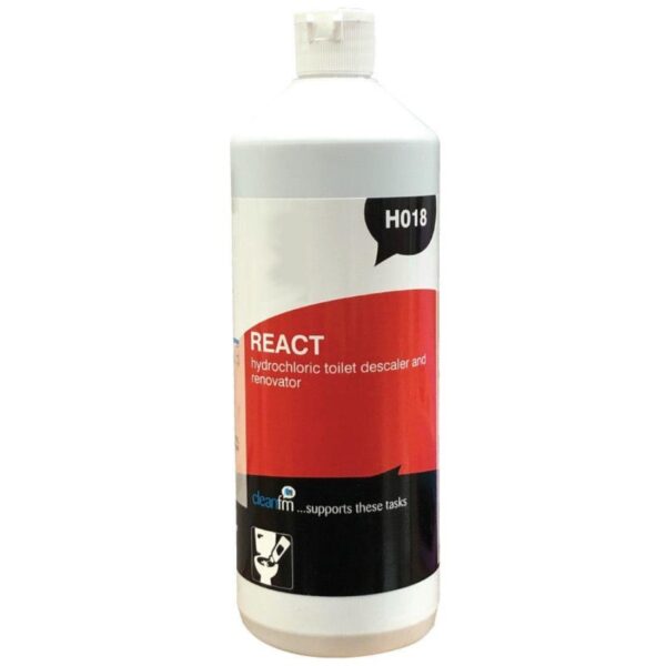 REACT Acid Toilet Cleaner & Descaler-1L