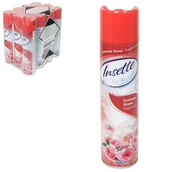 Insette Air Freshener 300ml Can - Summer Roses