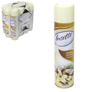 Insette Air Freshener 300ml Can - Vanilla + Coconut