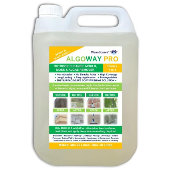 J11.5L CleanSource® ALGOWAY PRO (1+4) Outdoor Cleaner-5L