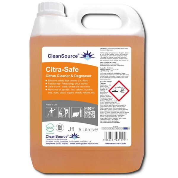 J1C.5 CleanSource® CITRA-SAFE Cleaner & Degreaser-5L