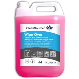 CleanSource® WIPE-OVER Anti-Bac Cleaner -5L RTU Refill