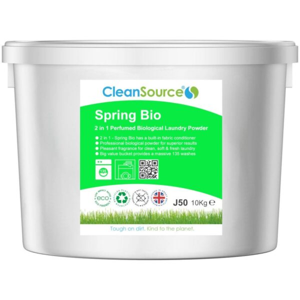 CleanSource® SPRING 2-in-1 BIO Laundry powder-10kg Bucket