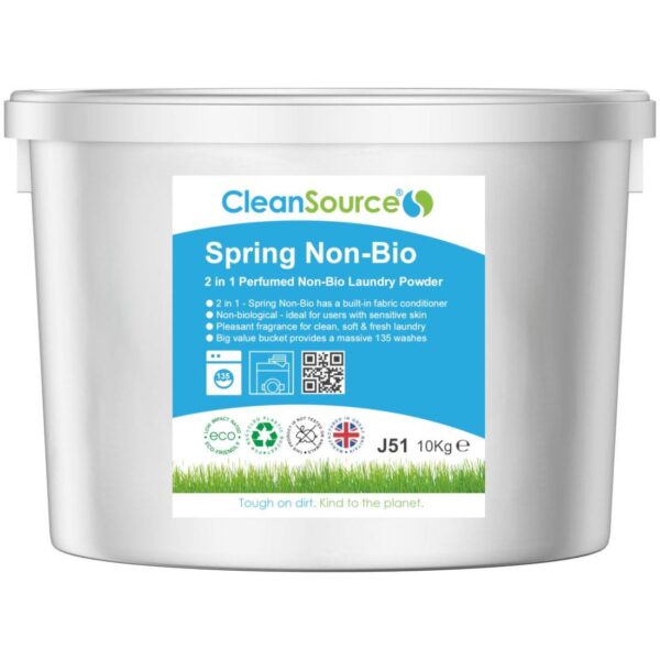 CleanSource® SPRING 2in1 NON-BIO Laundry powder10kg Bucket