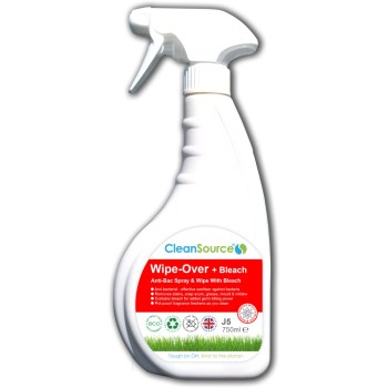 CleanSource® WIPE-OVER + BLEACH -750ml