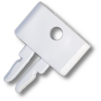 White Plastic Dispenser Key - For Wepa SATINO Legacy Dispensers