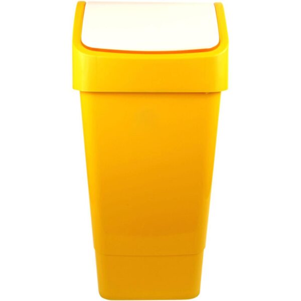 50L Lucy Swing Top Bin - Yellow