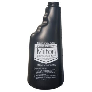 MILTON Branded Black Empty Trigger Bottle - 600ml