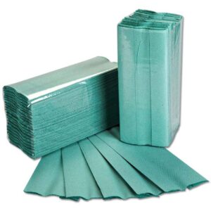Perola® C-fold Green Hand Towels 1-Ply Eco. W23x25cm (1x2850)
