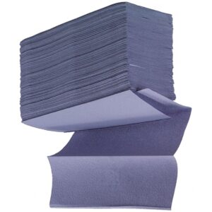 Perola® M/Z-Fold Blue Hand Towels 1-Ply (w22.5x24cm) 38gsm (1x3000)