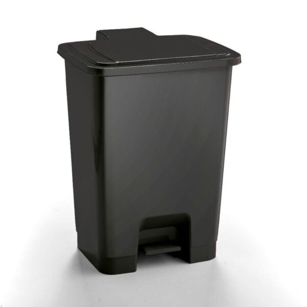 15L Plastic Pedal Bin - Grey