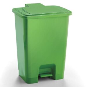 30L Plastic Pedal Bin - Green