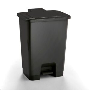 30L Plastic Pedal Bin - Grey