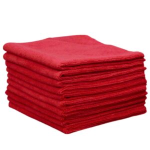 Premium 300gsm Heavyweight Microfibre Cloth - RED (Not Pink)!
