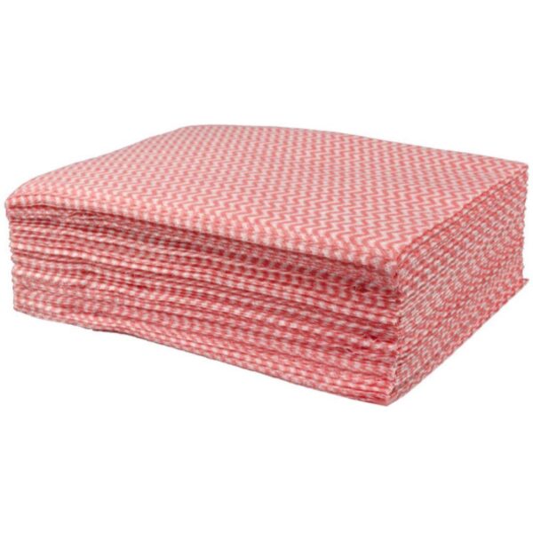 PNW801-RD 42x35cm JayTex Non-Woven Cloths 35gsm - Red (1x50)