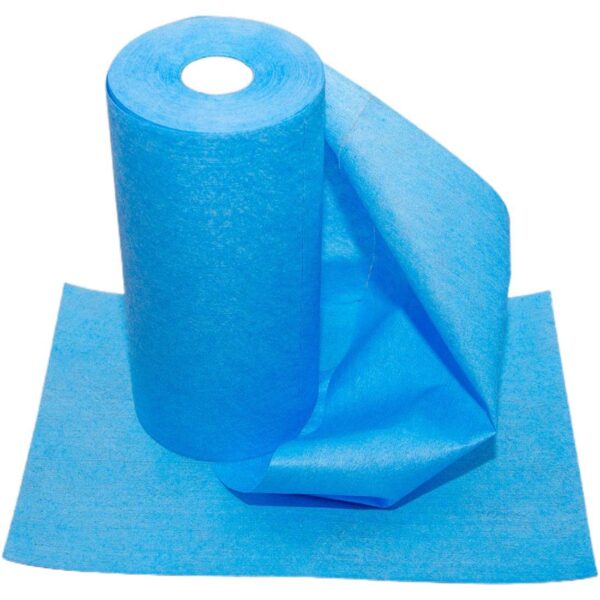 BLUE Disposable Microfibre Cloth on Roll (1x125)