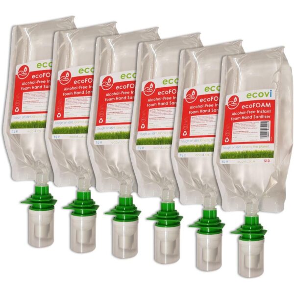 ecovi® ecoFOAM Instant Alcohol-Free Hand Sanitiser (6x1L)