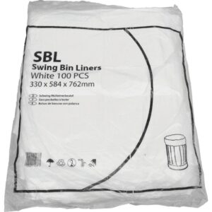 envirosack® Standard White Swing Bin Liners 45L (13x23x30") (1x1000)