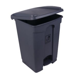 STEP-ON BIN 45L GREY/BASE GREY LID