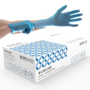 P/Free Blue Vinyl Gloves - Lrg (1x100)