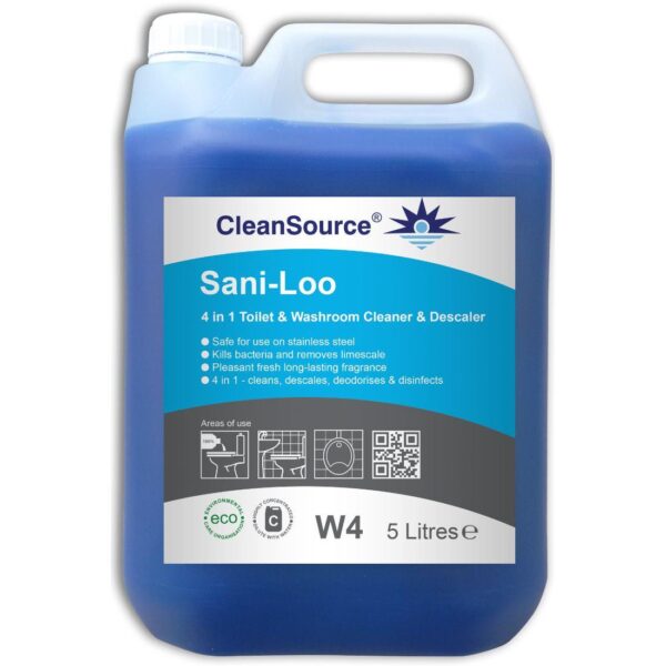 W4.5L CleanSource® SANI-LOO Toilet & Washroom Cleaner -5L