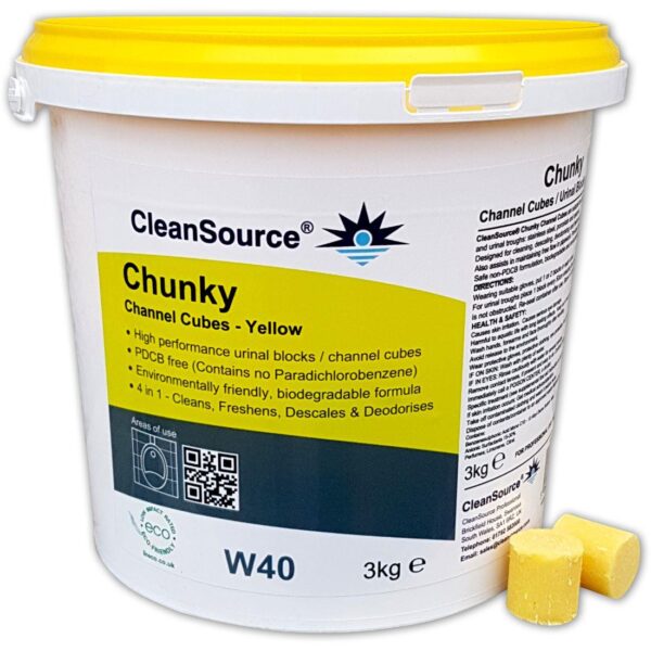 CleanSource® CHUNKY CHANNEL CUBES - YELLOW -3kg
