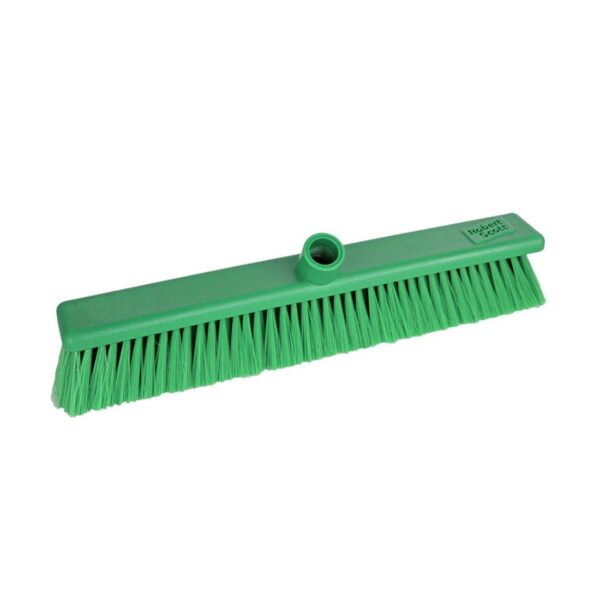 18" Soft GREEN Hygiene Broom Head