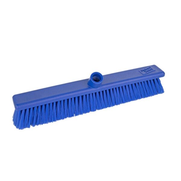 18" Stiff BLUE Hygiene Broom Head