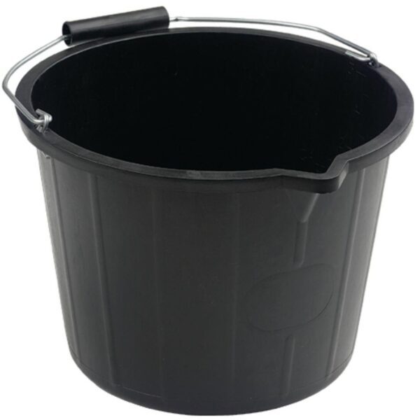 15L Black Builders Bucket